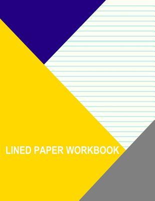 Download Lined Paper Workbook: Yellow with Medium Cyan Lines -  file in PDF