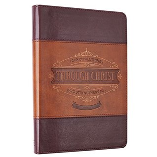 Read Online Through Christ Two-tone Flexcover Journal - Philippians 4:13 - Anonymous | ePub
