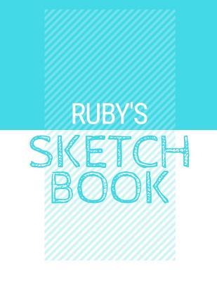 Download Ruby's Sketchbook: Personalized blue sketchbook with name: 120 Pages -  file in ePub