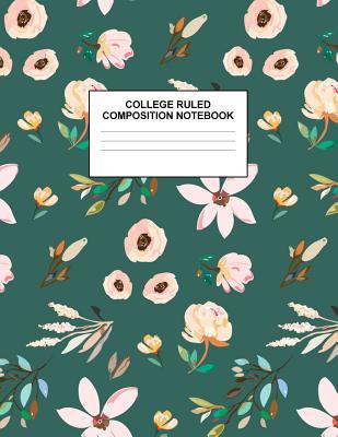 Download College Ruled Composition Notebook: Cute Blank Lined Journal to Write In with White Paper Rule Pages for School Subject and Writing Pad: Design Code A4 2627 - Nifty Prints file in ePub