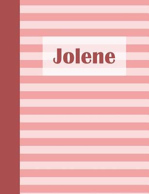 Download Jolene: Personalized Composition Book School Notebook, College Ruled (Lined) Journal, Pastel Pink Stripe Pattern with First Name - Namester Publishing file in ePub