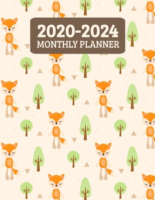 Read 2020-2024 Monthly Planner: Five Year 60 Month Calendar Scheduler Diary for 5 Years With Notes - Fox Foxes (8.5x11) -  file in ePub