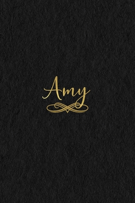 Read Amy: Personalized Journal to Write In Black Gold Custom Name Line Notebook - Jessica Ashley file in ePub